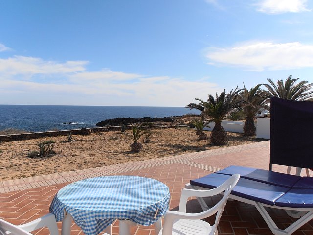 terraza, vistas al mar